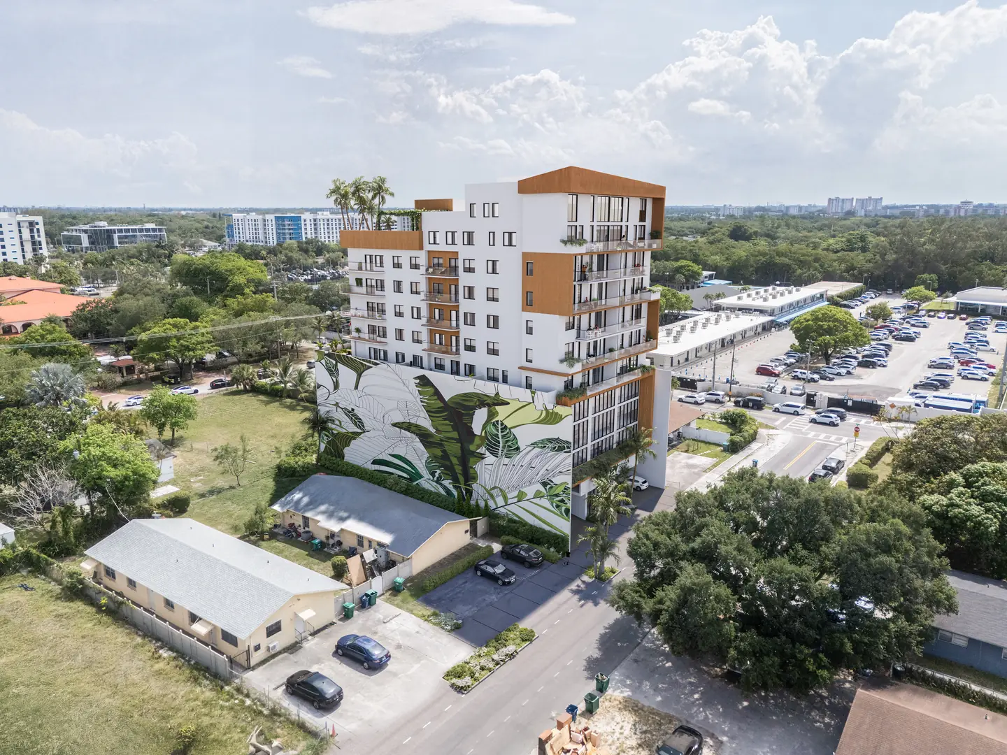 Aerial view of LEV in Ojus, Miami
